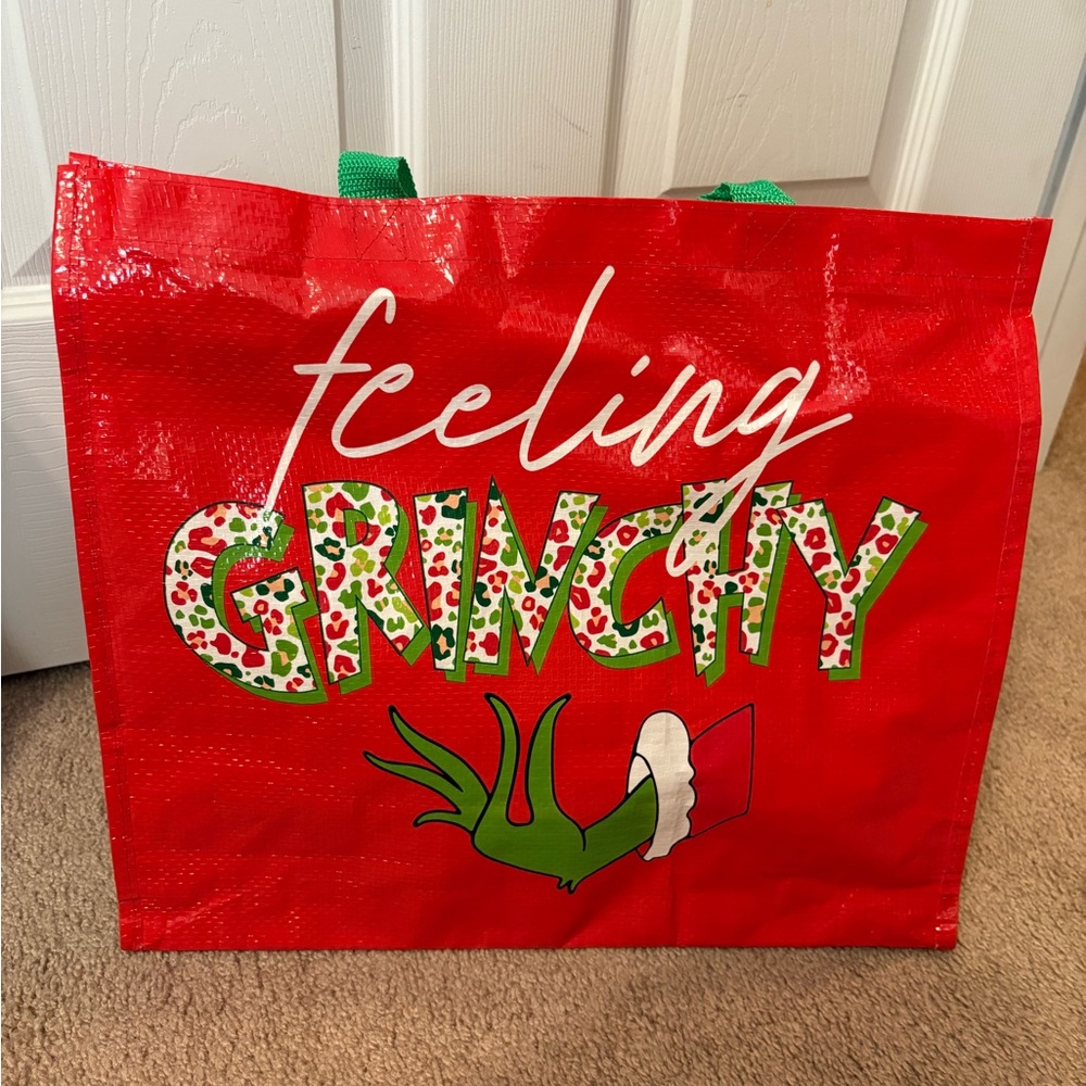 Red Feeling Grinchy Tote Bag